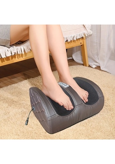 Fochsia Ayak Masaj Aleti Brown Plaid Style Euro Standard Isıtmalı Diz Ayak Kol Çok Bölgeli Rahatlama Ofis Ve Ev Kullanımı Anneler Günü Ramazan Noel Hediye Altın