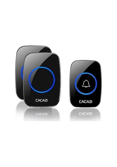 Cacazi 2 Alıcılı 1 Buton Kablosuz Kumandalı Kapı Zili