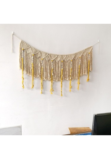 Suntek Magideal Makrome Duvar Asılı Boho Sanatı Zemin Saçak Püskül