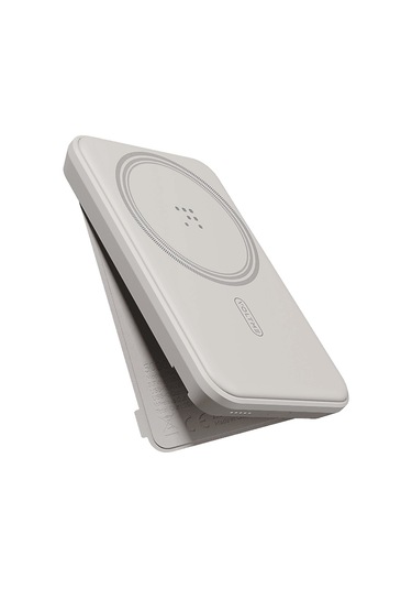 Voltme Magpak 5000mah Magsafe Kablosuz 22.5w Taşınabilir Şarj Cihazı Bej Bej