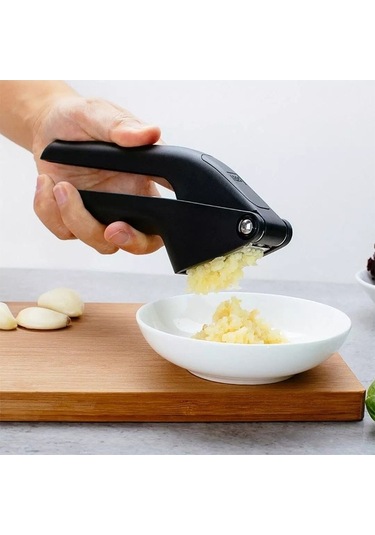 Primepickings Xiaomi Youpin Huohou Sarımsak Presi - Manuel Kıyma Makinesi, Pratik Sarımsak Doğrama Aleti Siyah