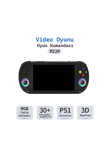 M22p 5 İnç Taşınabilir Rgb Retro Joystick Gamepad