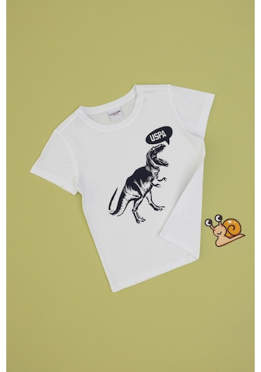 U.s. Polo Assn. Erkek Çocuk Beyaz Tişört 50307200-vr013 Beyaz