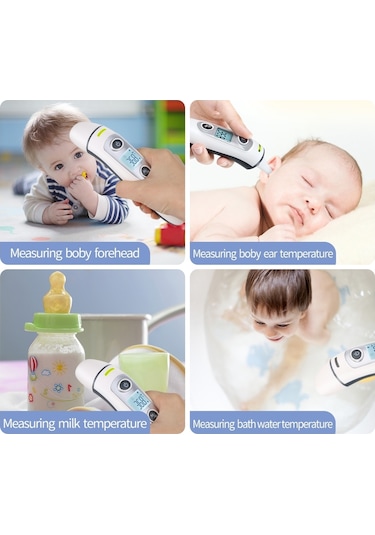 Sones Rz8810 Termometreler Vücut Termometresi Kulak Led Ekranlı Dijital Elektronik Ir Termometre Bebek Ateşi Kızılötesi Bebek Termometresi