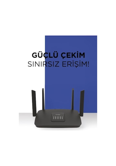 Torima AC06 2.4GHz - 5GHz 1200 Mbps Çift Bant Kablosuz Wifi Router