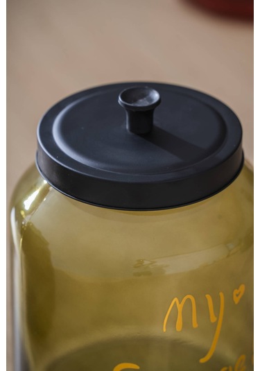 Pierre Metal Kapaklı Kavanoz Seti - 22 Cm Açık Yeşil