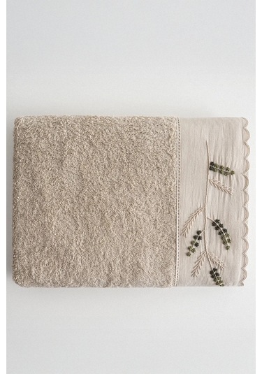 Ecocotton Derin Bej %100 Organik Pamuk Yüz Havlusu 50 90 Cm Bej