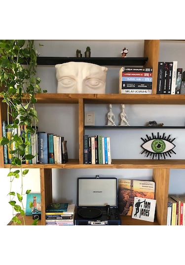 Woodesk Yonca Masif Ağaç Tik Renk 200x200 Kitaplık Cpt6004-200 Woodesk Yonca Masif Ağaç Tik Renk 200x200 Kitaplık Cpt6004-200