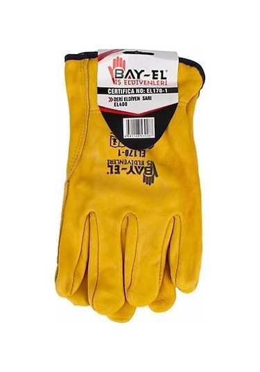 Bayel İş Eldiveni Deri Sarı El400 El170-1 9287