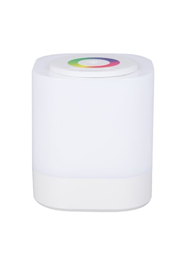 Geeroyoo Renkli Yatak Başı Lambası: 4 Parlaklık Seviyesi, 2 Dinamik Rgb Modu, 1500mah Şarjlı Pil, Dokunmatik Kontrol, Beyaz Beyaz