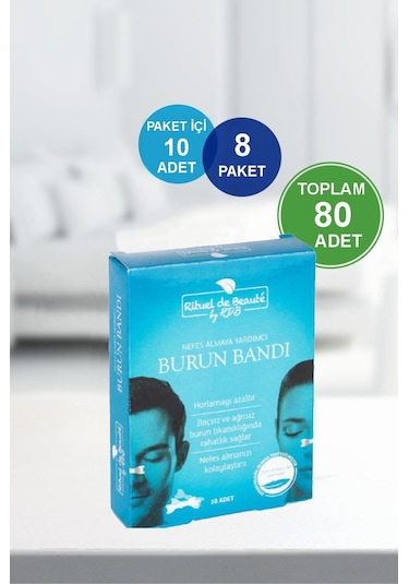 Horlama önleyici nefes bandı nefes burun bandı 8 kutu 80 adet