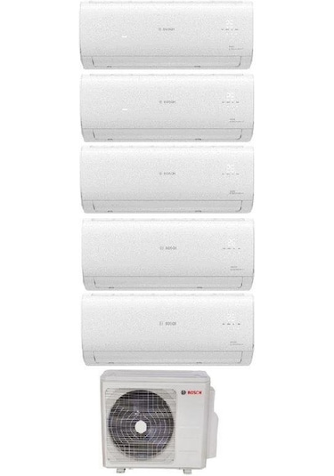 Bosch 42000 BTU 1 Dış + 5 İç Ünite (9+9+9+9+9) Duvar Tipi Multi Inverter Split Klima