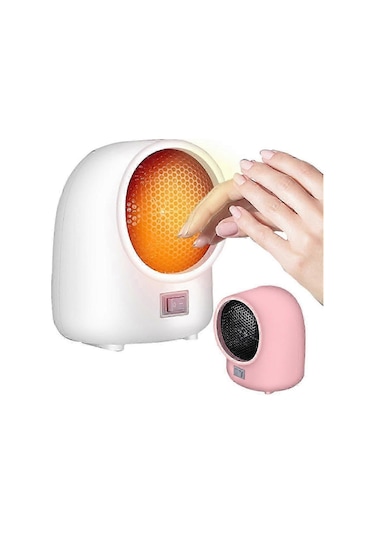 Mini Elektrikli Hava Isıtıcısı 1000w, Masa Isıtma Fanı, Taşınabilir Öğrenci Odası Isıtıcısı Pembe Ab Fişi