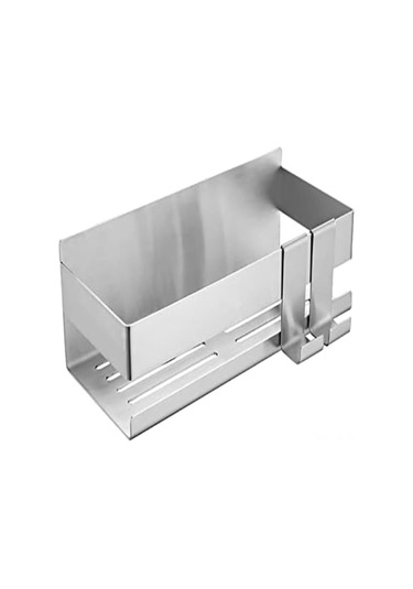 Gajeena 304 Paslanmaz Çelik Güneşli Banyo Dolabı - 23x10x8 Cm Duş Tutucu Sadece Tutucu Dahil Gümüş