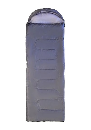 DFT Düz Başlık 190+30cm x75 Gri 5/15 Derece Uyku Tulumu Gri