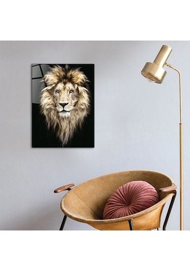 Decorita Hayvanlar | Cam Tablo | Aslan