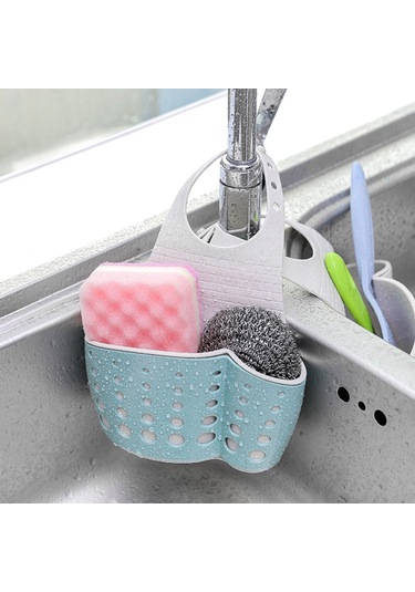 Xindoker Nordik Yeşil Buğdaylı Çift Katlı Su Deposu Organizer Sepeti, Mutfak Sıralama Rakımı, Su Fauceti Sponge Sulama Rakımı, Ayarlanabilir Kanca Tipi Diğer