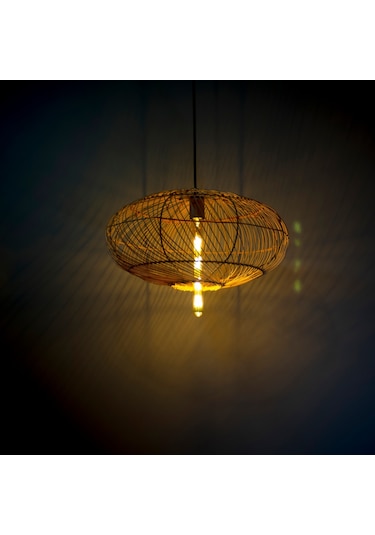 Bambu Aydınlatma: Ellips 50Cm