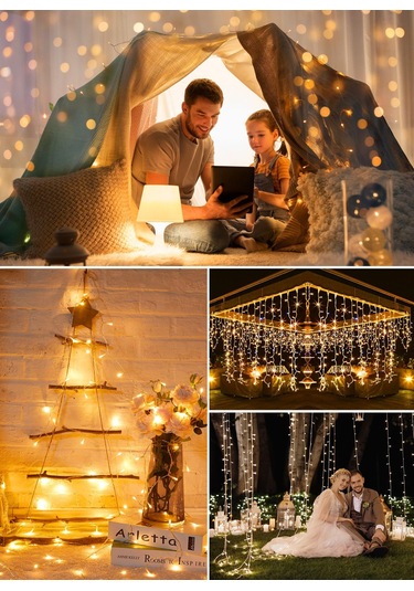 Suofeng Led Bakır Tel Işık Zinciri, Usb Kumandalı, 5m 50 Işık, Isınak Beyaz, Fotoğraf-kart Tutucu, Dekoratif Aydınlatma, Festivaller-iç Mekan