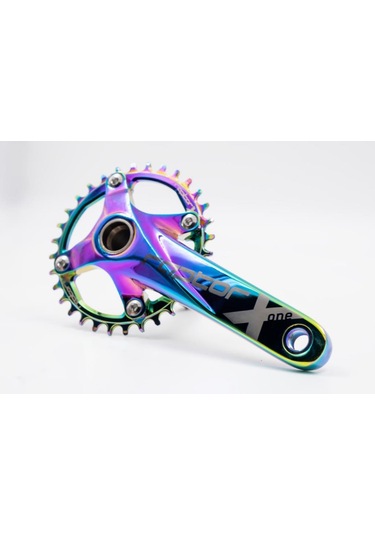 Kron Raptor Hollowtech Aynakol 32 Dişli - Rainbow Çok Renkli