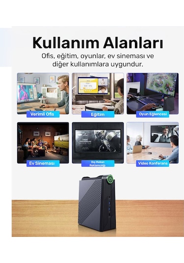 Raxius MP AM08-PRO-R5-660M-66H029 R5-6600H 64 GB 2 TB SSD W11P Mini Pc