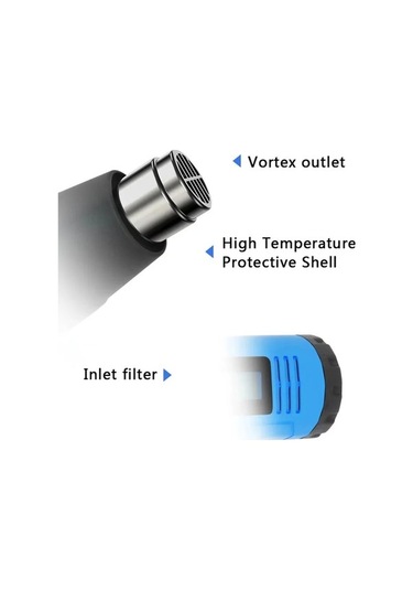 Createtech 2000w Isı Tabancası - 2 Sıcaklık Seçenek