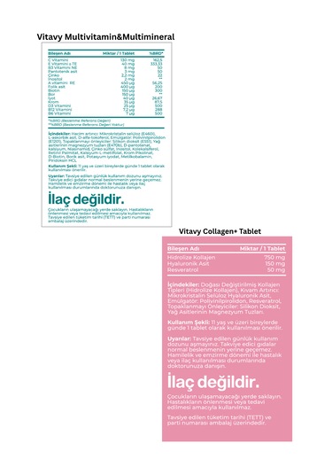 Collagen & Hyaluronic Acid & Resveratrol 1x30 Tablet Ve Mult...