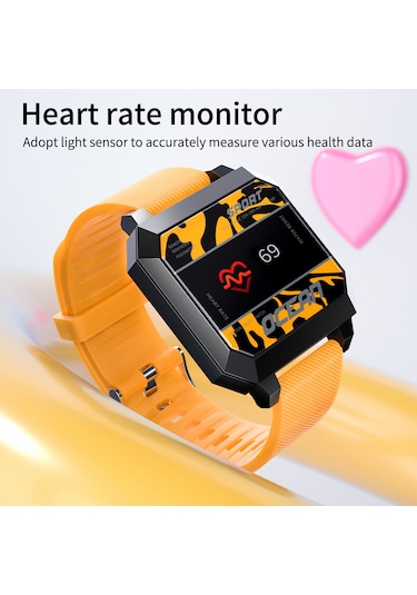 Geeroyoo Ocean 2 Akıllı Spor Saati - 0.96" Tft Dokunmatik Ekran, Uyku/nabız/kan Basıncı İzleme, Çoklu Spor Modu, Bildirimler, Android/ios Desteği - Siyah