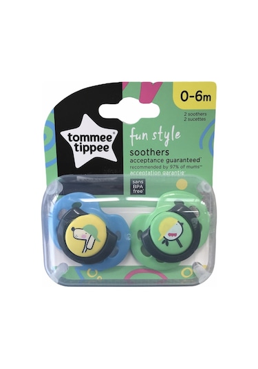 Tommee Tippee Fun Emzik 2li 0-6 Ay Yeşil-5505 Yeşil