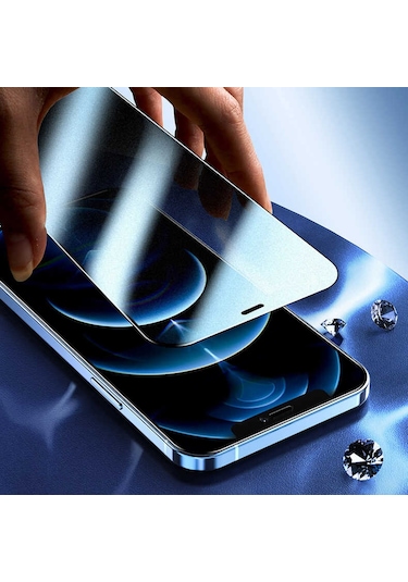 Butam Bilişim İphone 12 Pro Uyumlu Rika Premium Privacy Temperli Cam Ekran Koruyucu