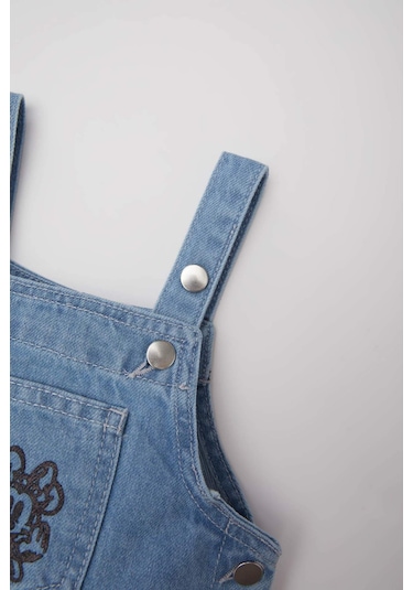DeFacto Kız Bebek Disney Mickey & Minnie Salopet Jean Elbise E0451A525SPBE394 Mavi DeFacto Kız Bebek Disney Mickey & Minnie Salopet Jean Elbise E0451A525SPBE394 Mavi