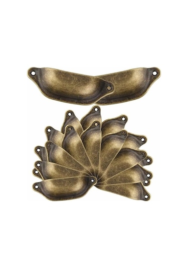 20 Çekmeceli Dolap Mutfak İçin Vintage Dolap Kulpu, Kavisli Demir Retro Dolap Kapı Kulpu, Vidalı Mobilya Kulpu Demir Topuzu