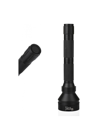 Watton Güçlü Profesyonel Şarjlı Avcı Feneri Wt-147 Siyah