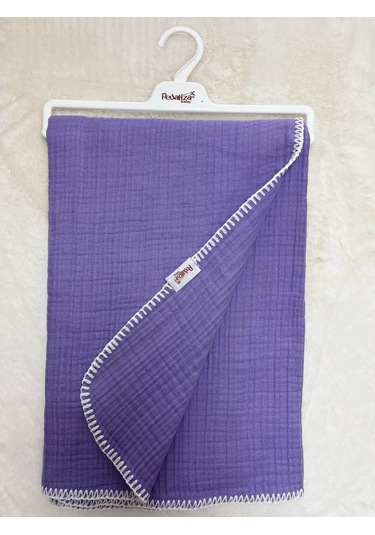 1850 4 Kat Müslin Battaniye Lila