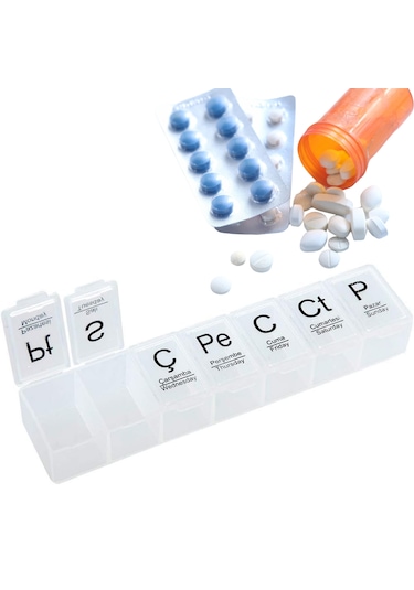 Günlük Ve Haftalık İlaç Kutusu Seti İlaç Saklama Kutusu