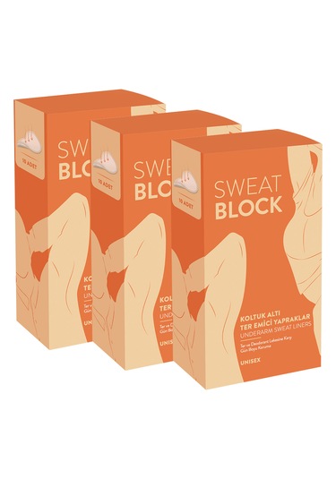 Sweat Block Koltuk Altı Ter Emici Yaprak Ped 3 x 10'lu