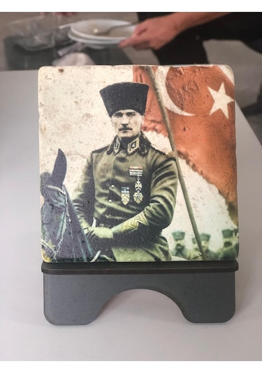 Atatürk Mermer Tablo Özel Koleksiyon Ofis & Ev Dekoru Anlamlı Hediye