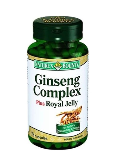 Nature's Bounty Ginseng Complex Plus Royal Jelly 75 Kapsül