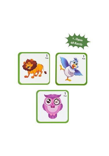 +3 Yaş Hayvanlar Hafıza Oyunu (moli Toys)