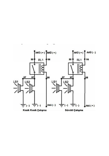 Üstün 12V 30A RL700 Titreyen Korna Titretme Rölesi