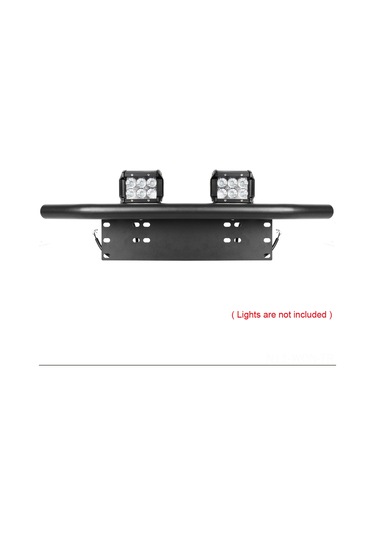 Neevoyu 23 İnç Led Işık Çubukları İçin Ön Tampon Plaka Montajlı Tutucu - Siyah, Evrensel Uyumlu, Alüminyum Alloy, Kolay Kurulum Siyah