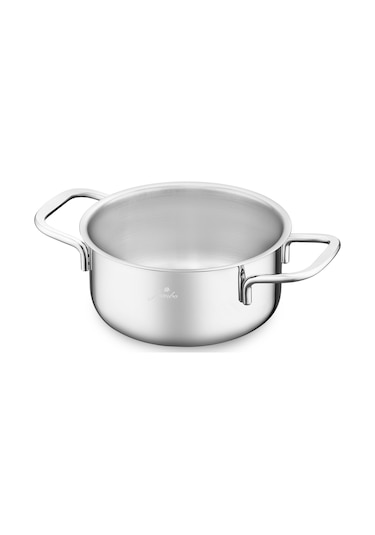 Jumbo New Lyon 5 Parça Çelik Midi Tencere Set Gümüş