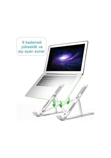 Didadodo Laptop Standı Alüminyum Küçük Boyutlu Katlanabilir Ayarlı