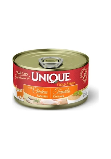 Unique Tavuklu Kıyılmış Kedi Konserve 85 Gr