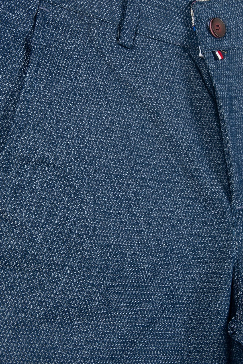 Veaven Erkek Mavi Slim Fit Keten Şort Vavn9y-2200196-5 Mavi