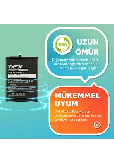 Xiaomi Poco X3 / Poco X3 Pro Deji Mucize Batarya Deji BN57