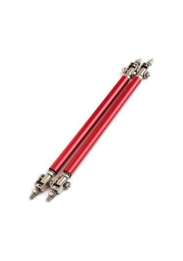 2 Adet 100-200mm Ayarlanabilir Ön Tampon Dudak Bölücü Destek Çubuğu Bağlantı Çubuğu