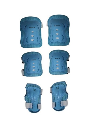 Delta Paten Kaykay Scooter Bisiklet Koruyucu Set Takımı PRT78-2 Turkuaz