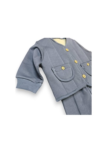 Ceketli Erkek Bebek Takım gri