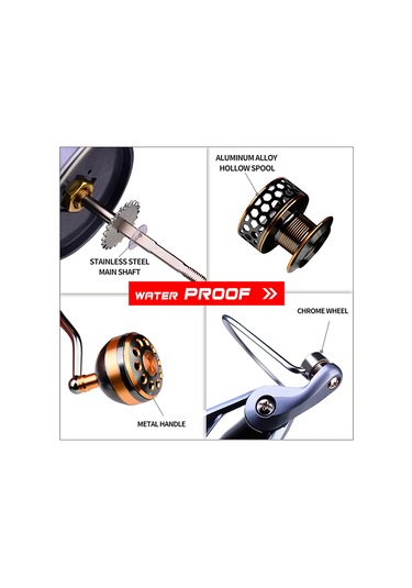 Skycity Proberos Tam Metal Bobin Spinning Makinesi, Dr Serisi 2000-7000 , 3bb, 5.1-5.2:1 Dişli Oranı, 11-21kg Sürtünme Gücü